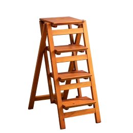 Folding Ladder Stools Solid Wood Home Multifunctional Folding Ladder TelescopicStep Ladder Ascend Home