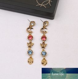 All-match Alphabet Letter Earrings Tassel Wild Long Pearl Earrings Female Daisy Graceful Earrings Butterfly Female