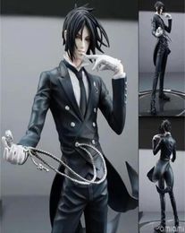 20cm Black Butler Sebastian Michaelis Anime Doll Cartoon Figure PVC Collection Model Toy Action figure for friends gift T2001069226677