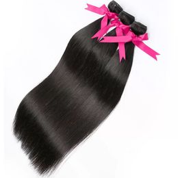 Luvin Bone Straight 3 4 Bundles 30 32 40 Inch Natural Colour Raw Virgin Remy Indian Hair 100% Natural Human Hair Extensions