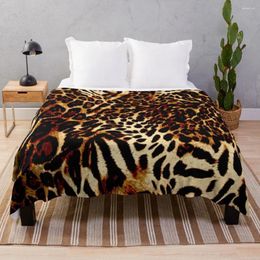 Blankets Leopard : Fine Art Pattern Print Picnic Weighted Throw Blanket