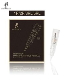 Biomaser Professional Permanent Makeup Cartridge Needles 1R2R3RL5RL Disposable Sterilised Tattoo Pen Machine Needles Tips8945058