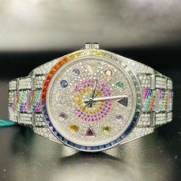 Luxury Looking Fully Watch Iced Out For Men woman Top craftsmanship Unique And Expensive Mosang diamond 1 1 5A Watchs For Hip Hop Industrial luxurious 9171