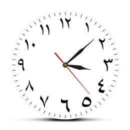 Arabic Numerals Silent Non-ticking Wall Clock Iranian Modern Home Decor Arabic Numbers Hanging Wall Watch Housewarming Gifts 21093320d