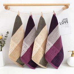 Towel 6pcs Pure Cotton Kerchief Dark Cut Velvet High And Low Wool Square Kitchen Bathroom Supplies Absorbs Water Soft Thickened