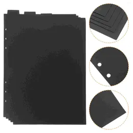 Tofficu Binder Divider A5-Tab Page 6 Ring Dividers Plastic Index Notebooks