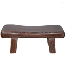 Decorative Figurines Vintage Ebony Small Stool Pulse Diagnosis Solid Wood Health Pillow