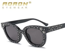 Sunglasses Pink Rhinestone Star Men Unisex Brown White Big Designer Black Shades For Women Female Uv4005454262