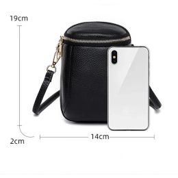 High-quality Soft Genuine Leather Mobile Phone Bag New Mini Cross-body Bag Texture Top Layer Cowhide Shoulder Bag for Women