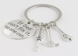 Moda anahtarlık anahtarı tornavida anahtarlık Baba düzeltiyorsa kimse elle kullanamazlar Anahtar zinciri moda anahtarlık için Noel hediyesi