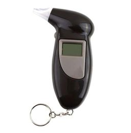 2020 Professional Alcohol Breath Tester Breathalyser Analyzer Detector Test Keychain Breathalizer Breathalyser DeviceLCD Screen2952050