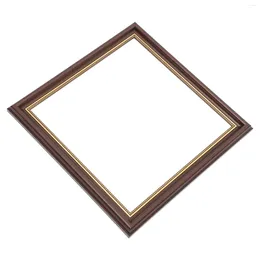 Frames Retro Wall Hanging Picture Frame Canvas Po Floating For Painting Decoration Number DIY Prints