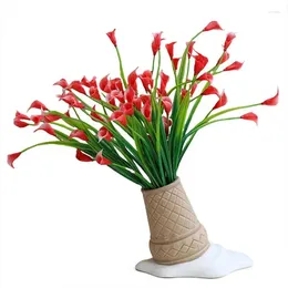 Vases Ceramic For Decor Reversed Ice Cream Cone Decorative Home Decoration Realistic Flower Holder