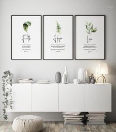 Paintings Bible Verse Poster And Prints Faith Hope Love Wall Art Print Christian Quotes Canvas Painting Living Room Posters On The7617786