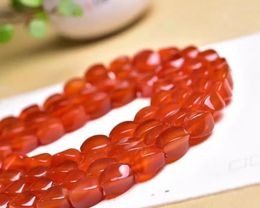 Charm Bracelets Natural Red Agate Stone 8X12mm Bracelet For Women Men Simple Energy Academic Magnetic Field Jewelry