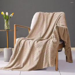Blankets Soft Blanket Cozy Stylish Flannel Fleece Throw For Warmth Decor Lightweight Dusty Comfortable Touch Options