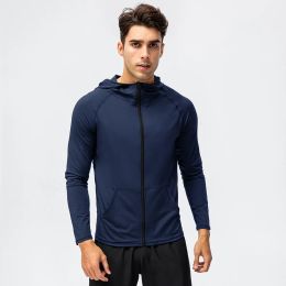 Jackets Autumn Winter Running Jacket Sport Windbreaker Man Fitness Hoodies Quick Dry Training Gym Jacket Workout Sweatshirts Men Gymwear