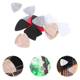 20 Pcs Guitar Felt Picks Ukulele Music Instrument Replacement Thumb Musical Parts Plectrum Accessories Practical