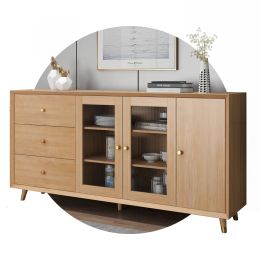 New Wood Colour Luxury Side Buffet Cabinets Sideboard Furniture