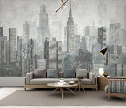 custom Nordic city architecture landscape geometry Photo Wall Murals Living Room Decor TV Sofa Background Wallpaper For Bedroom