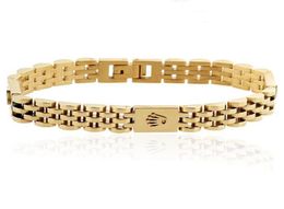 Luxury Fashion Speedometer Bangle Charm Crown Gold Chain Bracelet Men Watch Jewelry Accessories9439650