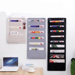 9 Layers Door Wall Storage Pocket Hanging Organiser Mount File Holder Bag Pouch Magazine Book Sundries Rack With Hanger Pouch