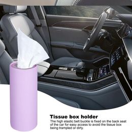 Tissue Box For Car Refillable Tissue Holder Box With 40 Tissues Durable Car Accessories Convenient Tissue Cover For Bathroom