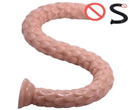 1968inch Extralong Dildo With Suction Cup Fish Scale Texture Realistic Penis Deep Throat Butt Plug Anal Sex Toys For Women1325767