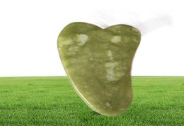 JD010 Natural xiuyan stone Green Jade Guasha gua sha Board massager for scrapping therapy jade roller5718274