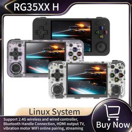 RG35XX H Game Console Linux Portable Gaming Classic Gaming Retro Player Joystick Portable 3.5IPS Screen 3300mAh Battery PSP Gift 240410