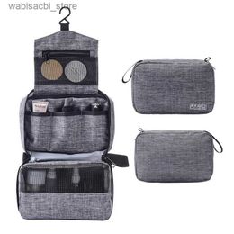 Cosmetic Bags Men Women Hanging Cosmetic Bag Multifunction Travel Organizer Toiletry Wash Make up Storage Pouch Beautician Folding Makeup Bag L49