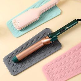 Carpets Silicone Hair Curling Wand Cover Non-Slip Flat Iron Insulation Mat Straightener Storage Bag Hairdressing Tools