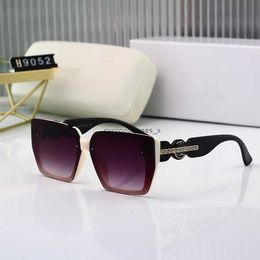 2024 new sunglasses womens UV-resistant box glasses beauty head net red same