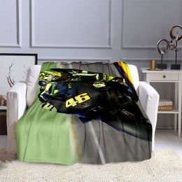 Motorcycle GP Rally motorcycle Speed Blanket Children's High Quality Flannel Blanket Soft Comfortable Home Travel Blanket