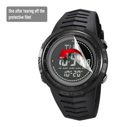 SKMEI Luxury Compass Digital Watch for Man World Time Chrono Sport Watches Waterproof Countdown Bracelet 3 Alarm Clock