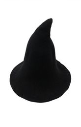 Witch Hat Diversified Along The Sheep Wool Cap Knitting Fisherman Hat Female Fashion Witch Pointed Basin Bucket for Halloween7466700