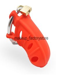 Massage Erotic Toy Soft Silicone Cock Cage Male Devices Penis Belt Lock Cock For Men Adjustable Penis Ring Cock Lock Sex Toys9790940