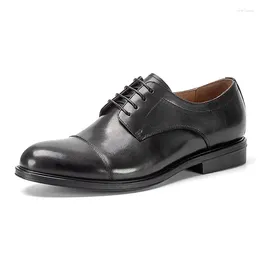 Dress Shoes Italian Mens Formal Luxury Genuine Leather Designer Handmade Quality Summer Elegant Wedding Social Oxfords Man