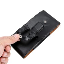 PU Bag for Phone with Belt Clip Bag for Men Vintage Phone