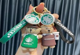 Party Favour Creative cute bear keychain cartoon car accessories gift pendant small gift men and women couple bag decorations2505966