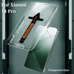 Premium Tempered Glass For Xiaomi 14 Pro Mi 13 Ultra 12s 12x 12 Pro Auto Dust Remove Film For Mi 14Pro Curved Screen Protector