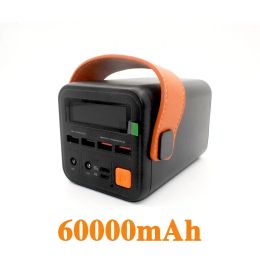 Outdoor Emergency Portable Mobile Power Supply, Illuminated, Mobile Phone Charger, Large Capacity Power Bank, 60000 Mah