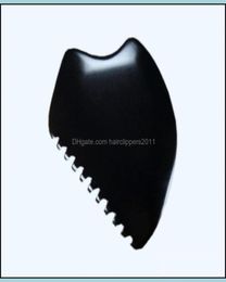 Mas Stones Rocks Health Beauty Big Gua Sha Facial Body Tools Guasha Scra Bian Scraper Tool Black Quqxs6456286