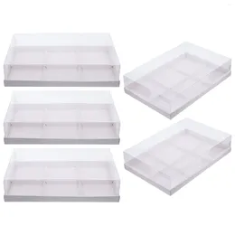 Take Out Containers 5pcs Cupcake Boxes Donut Clear Bakery For Cupcakes Muffins Donuts