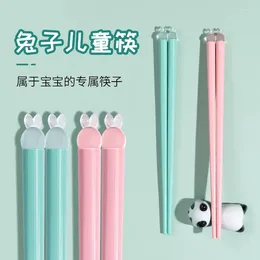 Chopsticks Children's Household 6-12 Years Old Child Baby Cute Parent-Child Cartoon Alloy