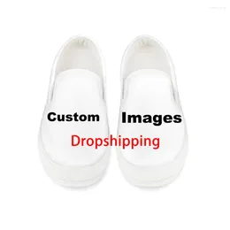 Casual Shoes WHEREISART Customised Your Own Image Woman Slip On Flats Breathable Spring Autumn Sneakers Drop
