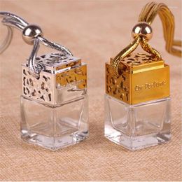 Air Freshener Ornament Perfume Bottle Pendant Essential Oils Auto Car Hanging Glass Car-styling