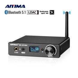Amplifier AIYIMA Audio DACA5 MAX Bluetooth Decoder DAC ES9018 USB Decoder Headphone Amplifier APTX LDAC Support DSD256 PCM384