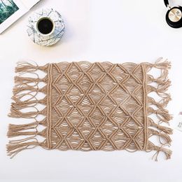 Jute Burlap Blanket born Pography Prop Macrame Twine Layering Knitted Posing Layer Baby Fotoshooting Rug Accessories 240407