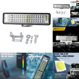 New 2024 Auto Electronics 84W Car Work Light LED Bar 4X4 28Led Worklight Bar Offroad SUV ATV Tractor Boat Truck Excavator 12-60V Led Spot Flood Combo Beam